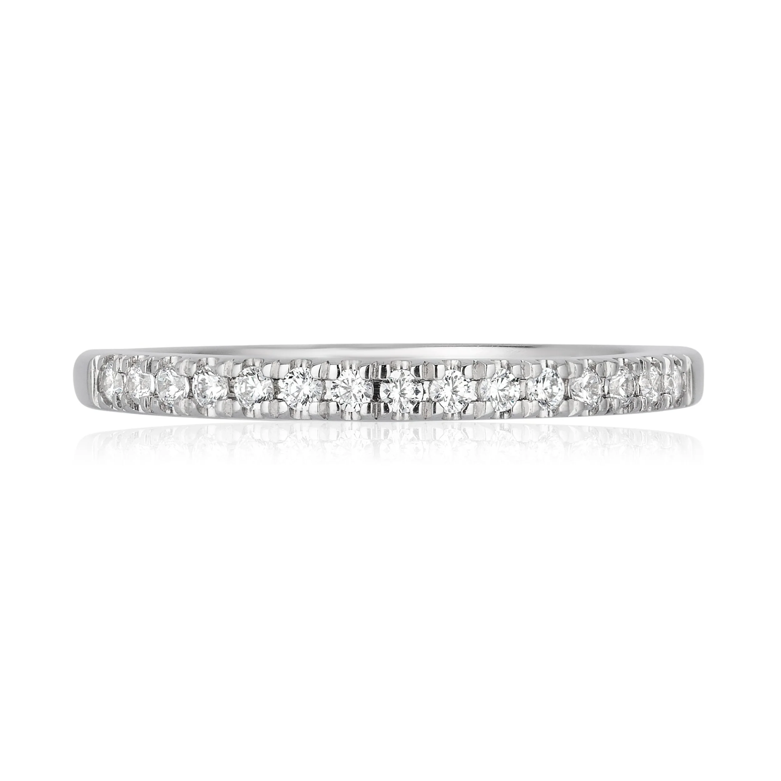 Enchanted Disney Fine Jewelry 14K White Gold and Rose Gold with 1/2 CTTW Ariel Shell Bridal Set - Image 4