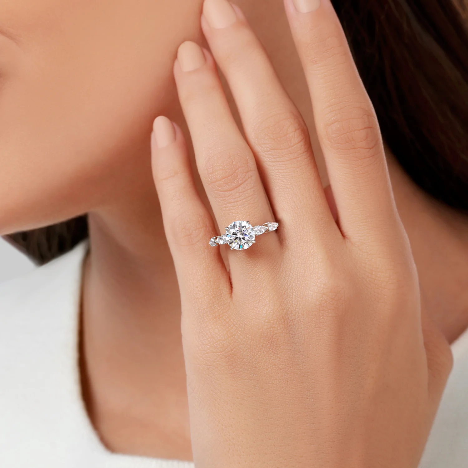 Enchanted Star Lab Grown Diamond 14K Gold Ariel Seashell Engagement Ring - Image 22