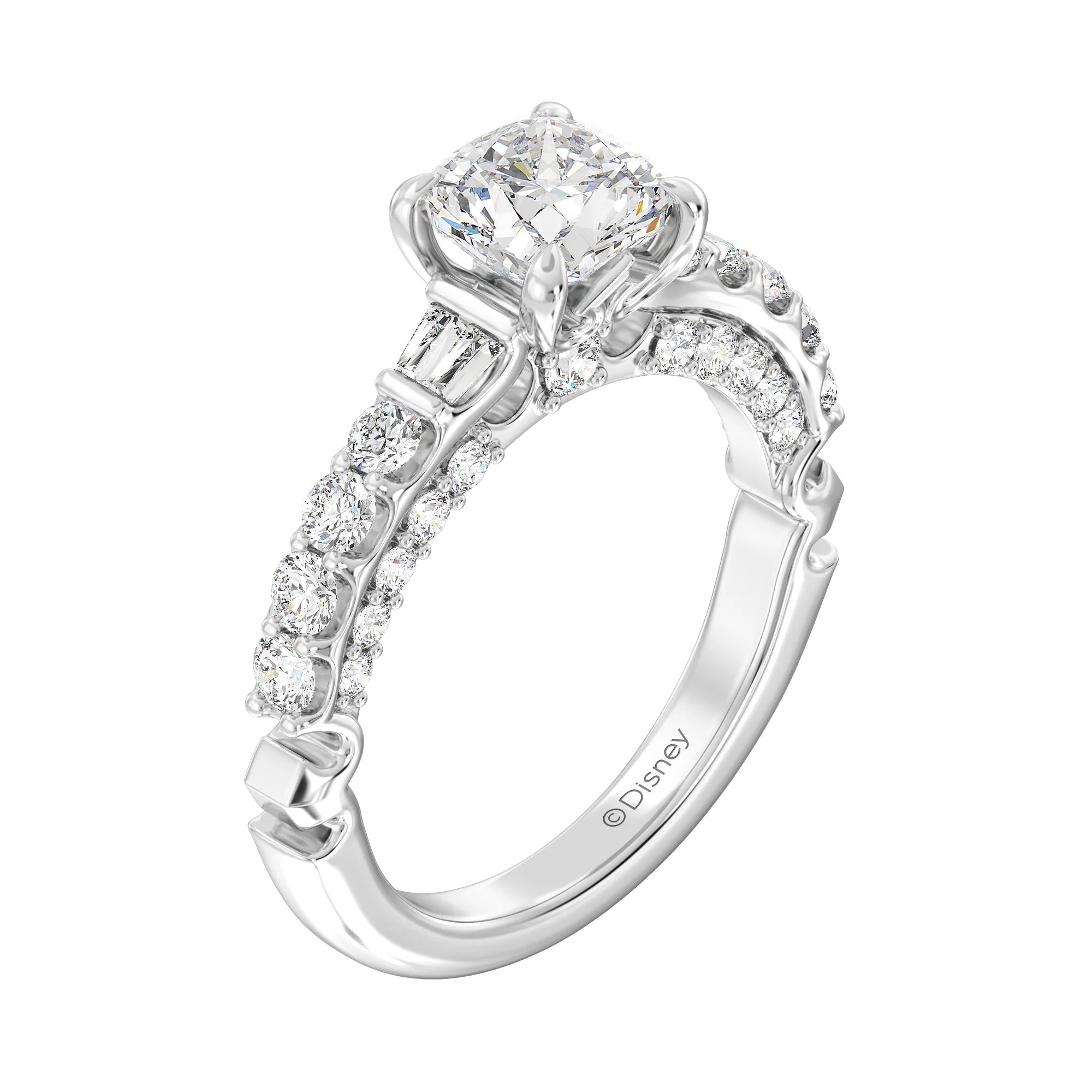 Enchanted Star Lab Grown Diamond 14K Gold Aurora Crown Engagement Ring - Image 7