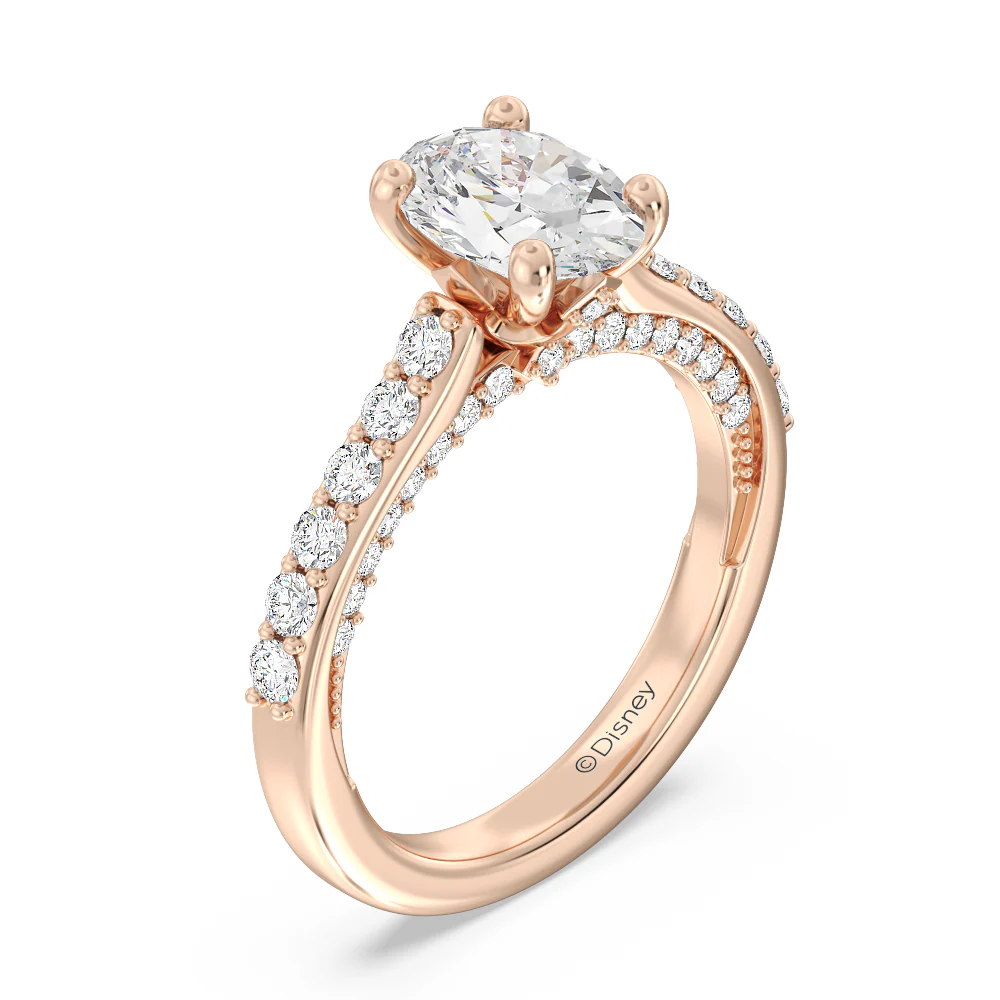 Enchanted Star Lab Grown Diamond 14K Gold Aurora Engagement Ring with Hidden Accent Details - Image 13
