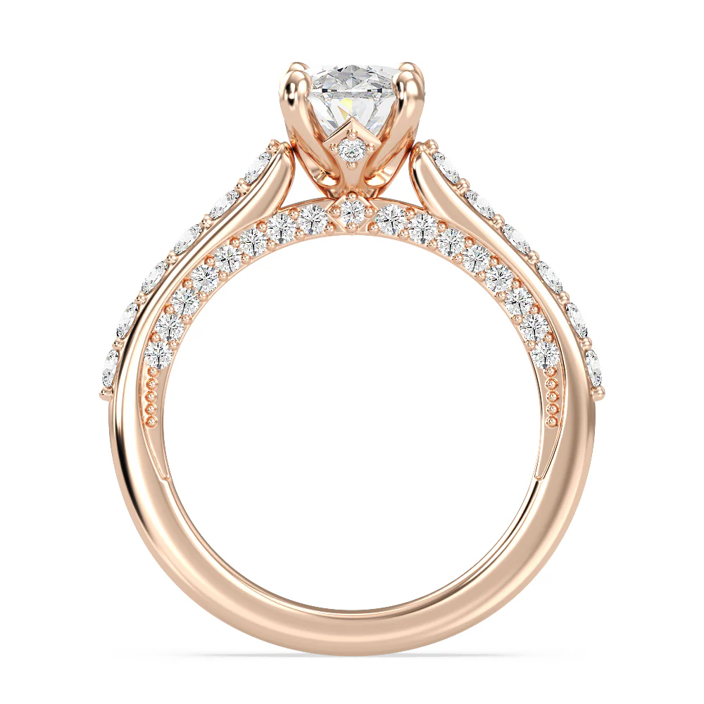 Enchanted Star Lab Grown Diamond 14K Gold Aurora Engagement Ring with Hidden Accent Details - Image 15