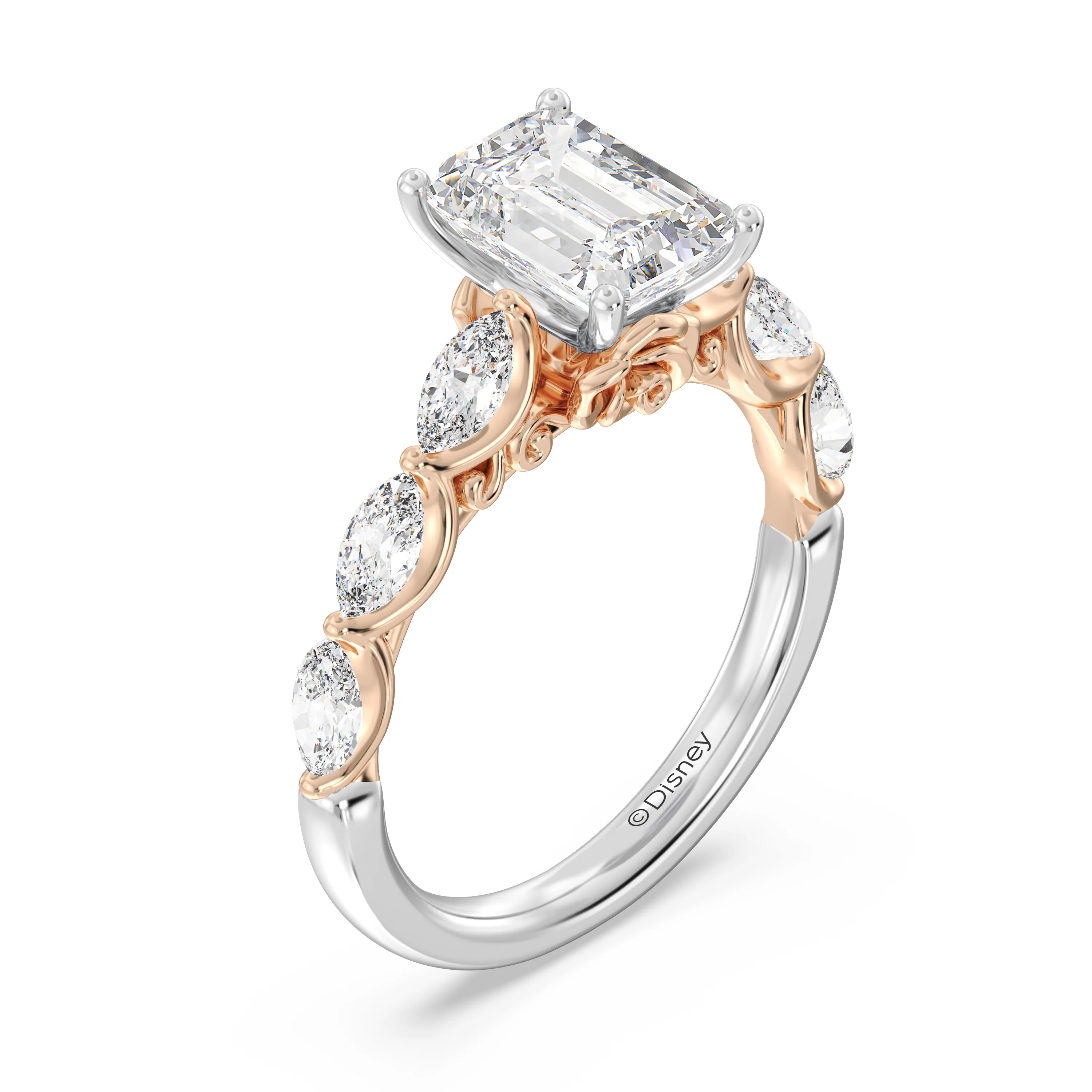 Enchanted Star Lab Grown Diamond 14K Gold Belle Rose Engagement Ring - Image 10