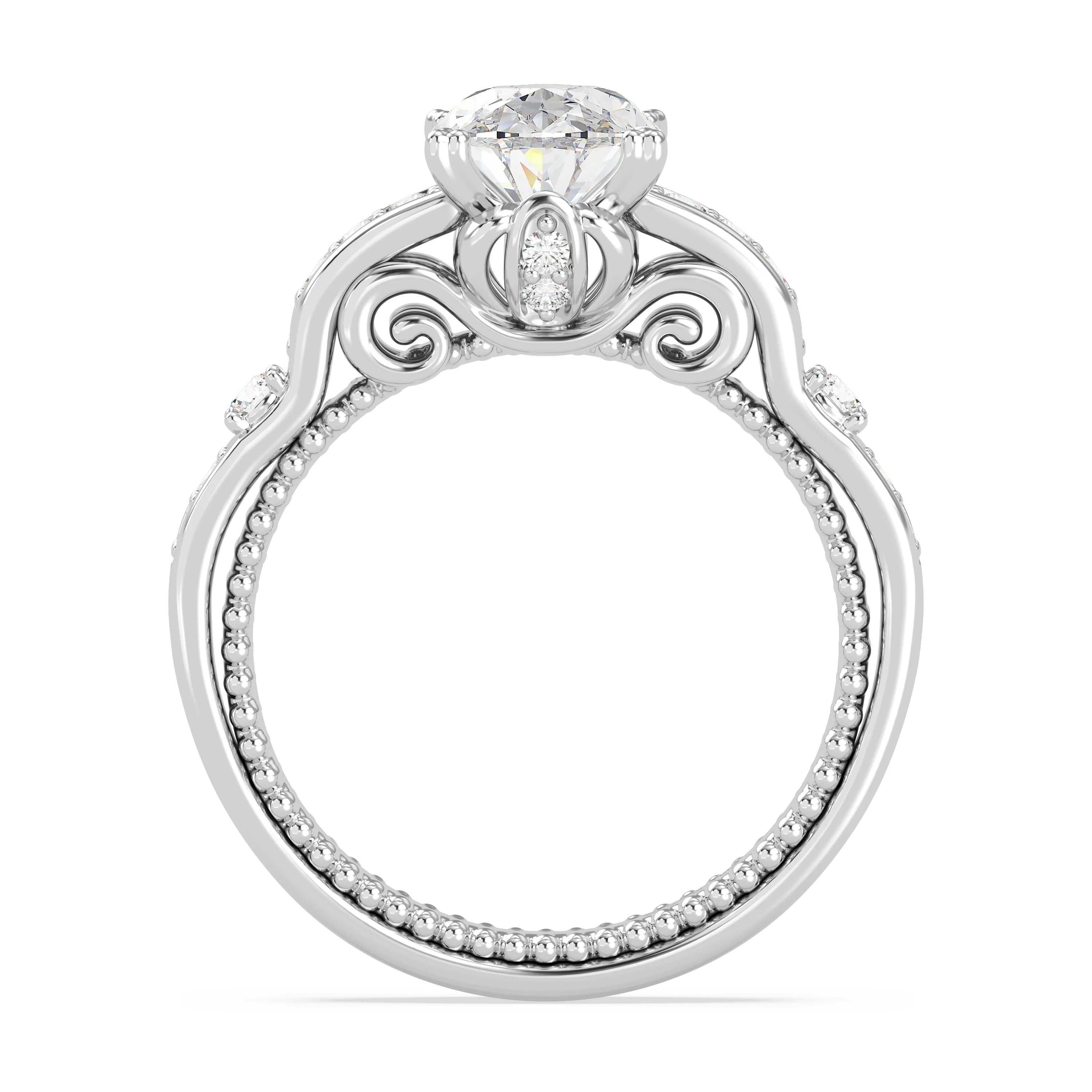 Enchanted Star Lab Grown Diamond 14K Gold Cinderella Carriage Engagement Ring - Image 18