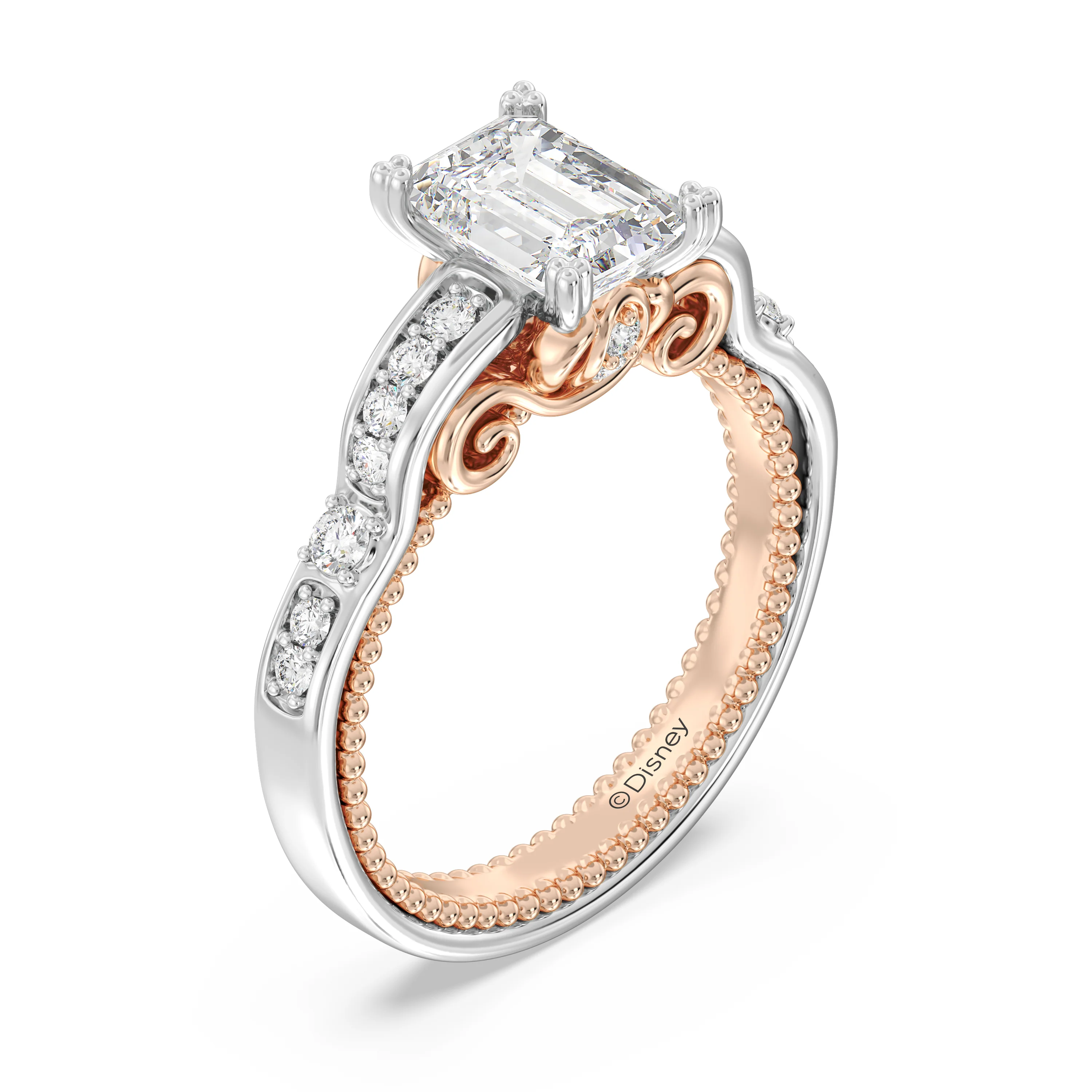 Enchanted Star Lab Grown Diamond 14K Gold Cinderella Carriage Engagement Ring - Image 19