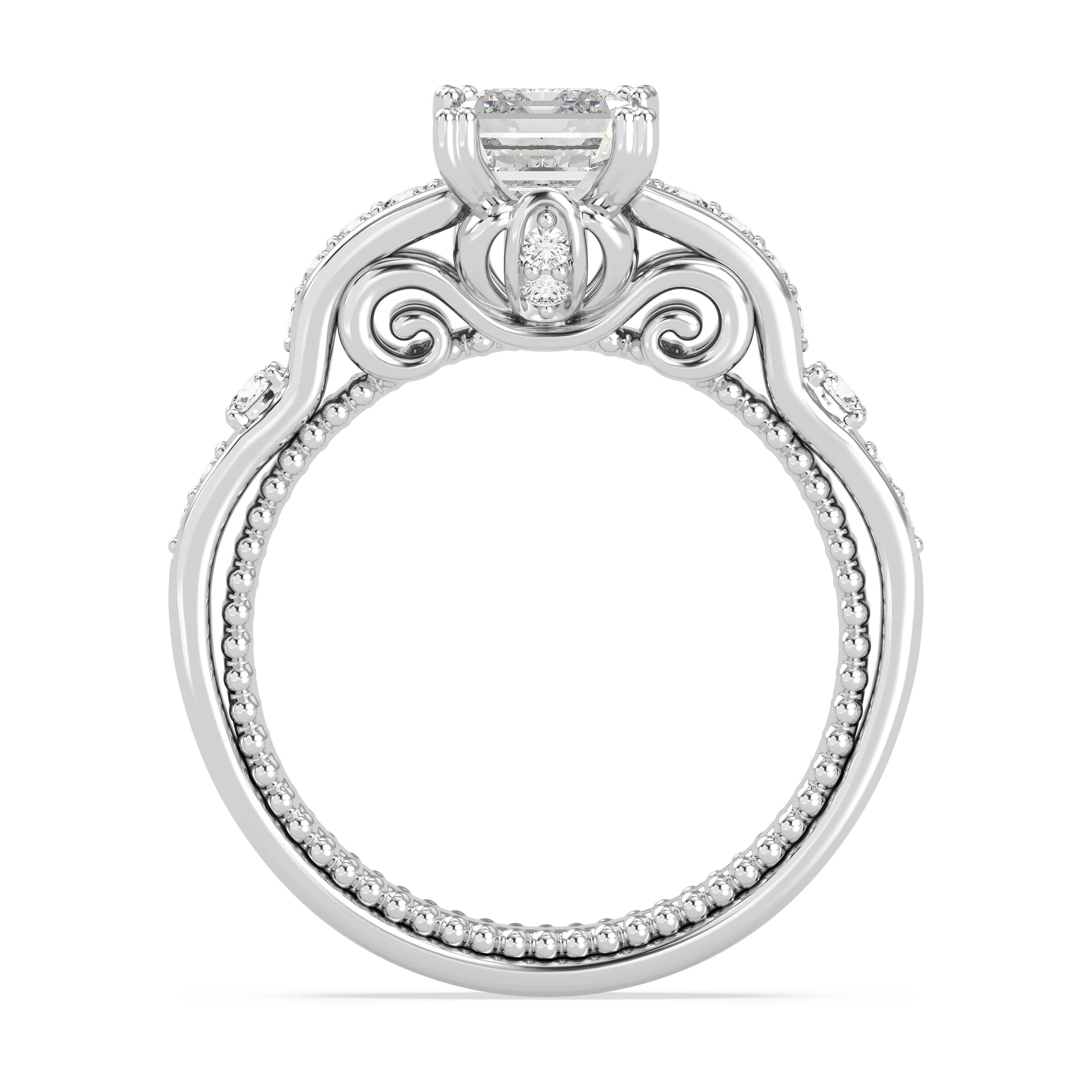 Enchanted Star Lab Grown Diamond 14K Gold Cinderella Carriage Engagement Ring - Image 24