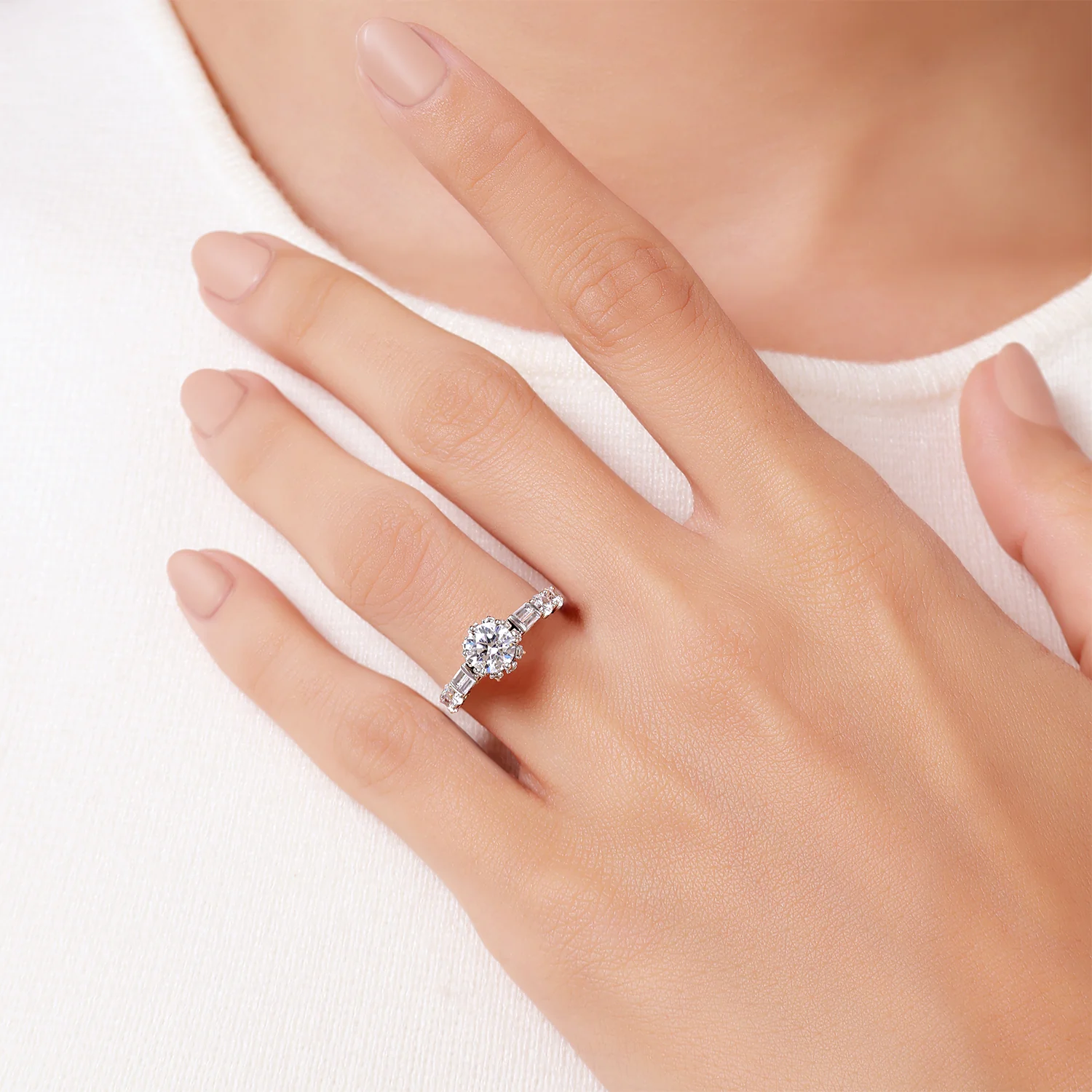 Enchanted Star Lab Grown Diamond 14K Gold Cinderella Engagement Ring - Image 10