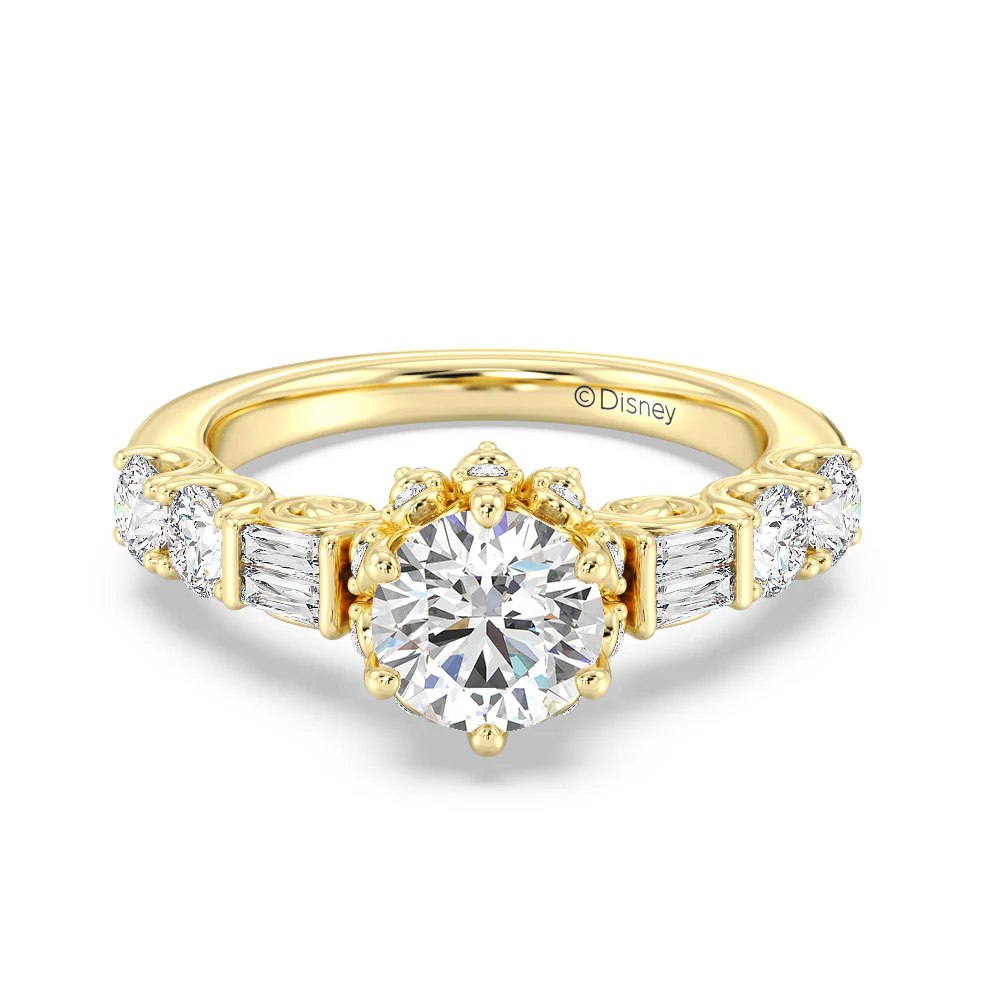 Enchanted Star Lab Grown Diamond 14K Gold Cinderella Engagement Ring - Image 2