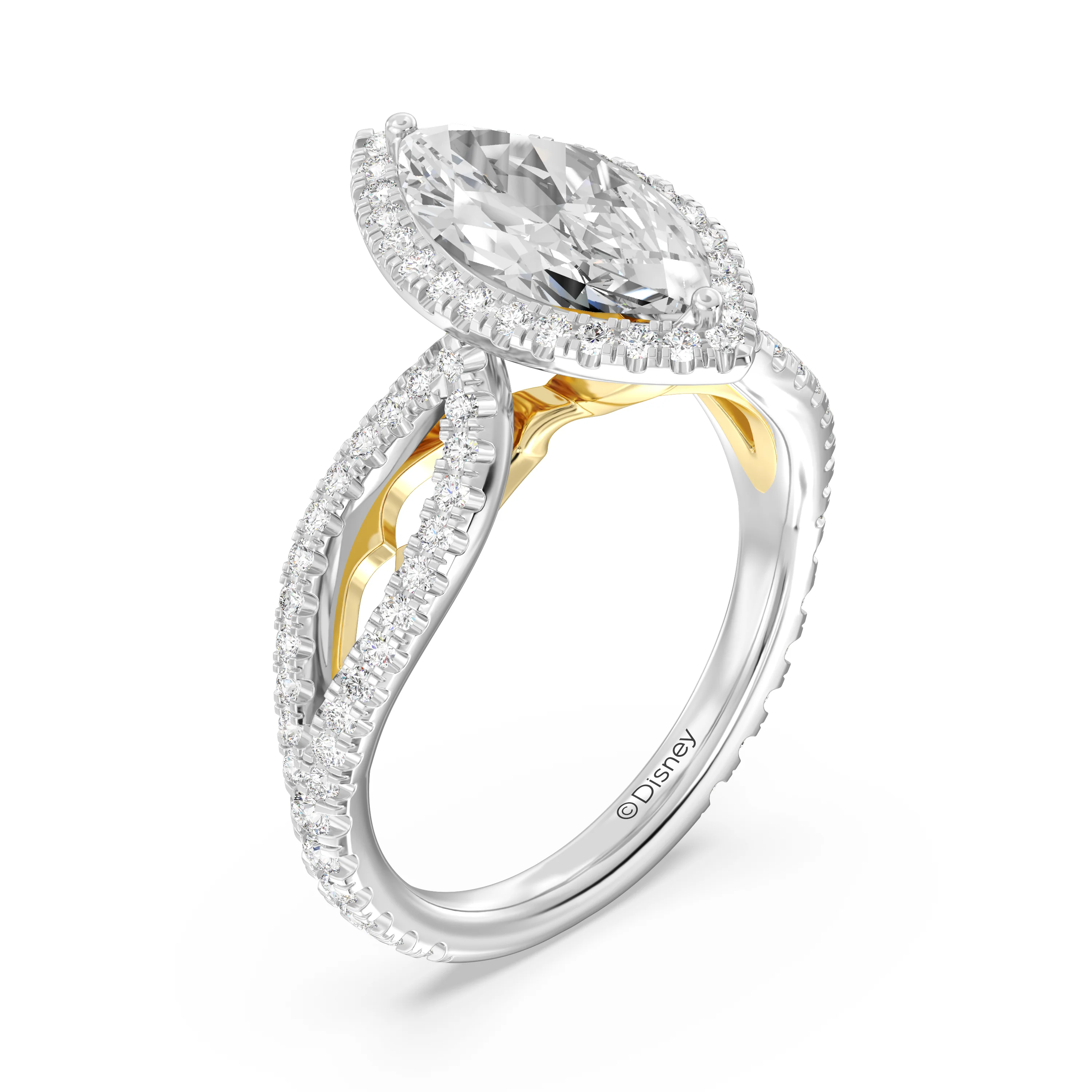 Enchanted Star Lab Grown Diamond 14K Gold Jasmine Engagement Ring - Image 7