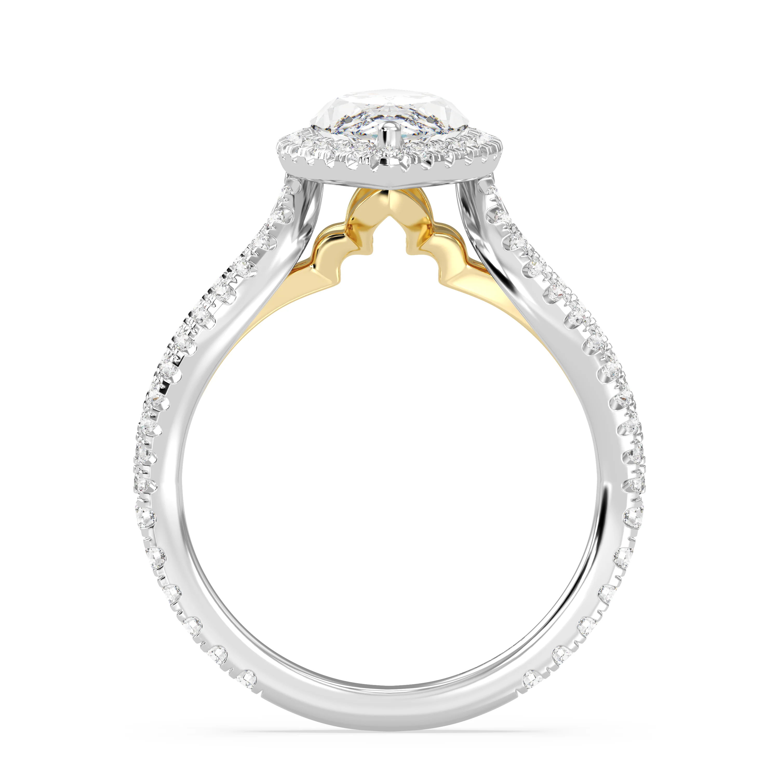 Enchanted Star Lab Grown Diamond 14K Gold Jasmine Engagement Ring - Image 9