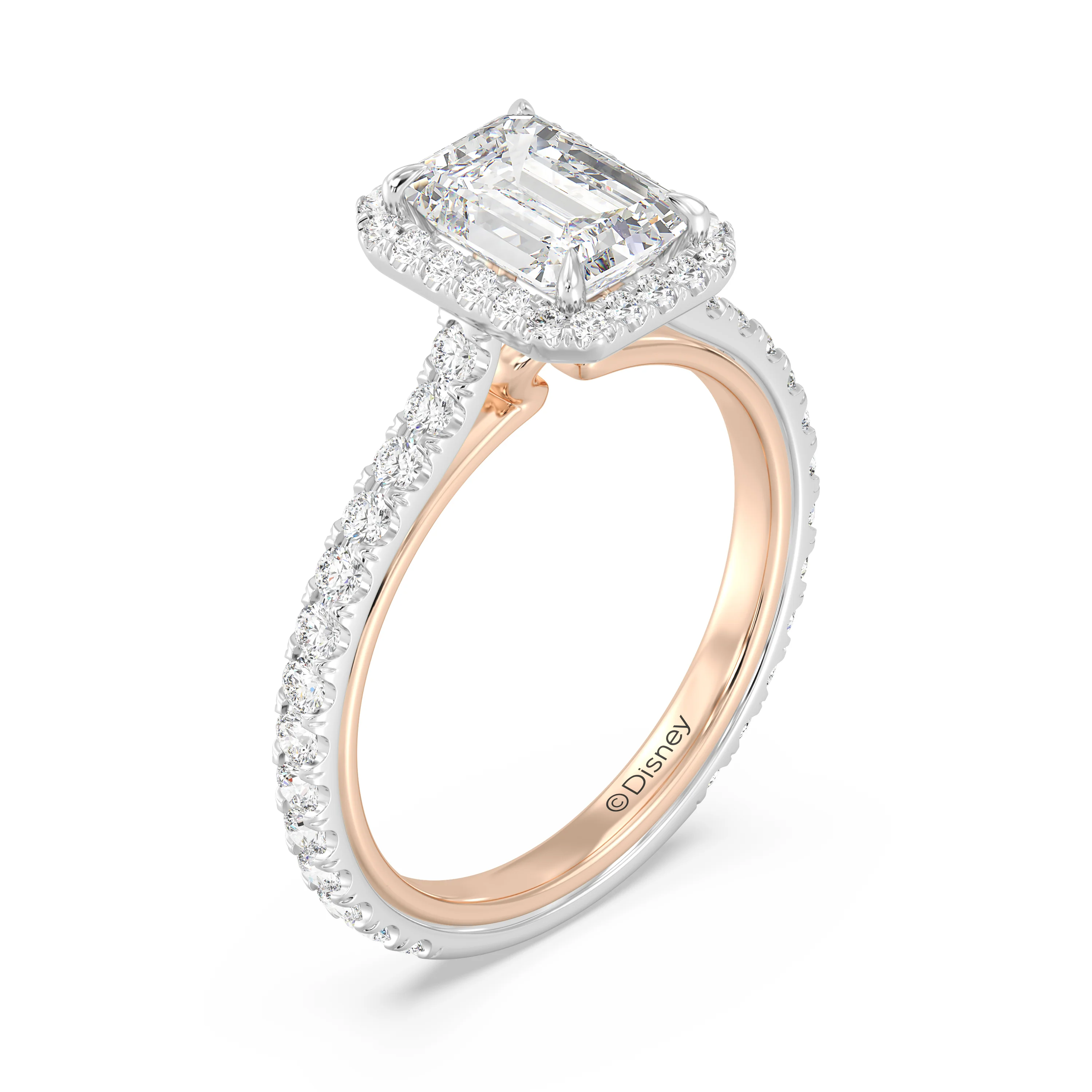 Enchanted Star Lab Grown Diamond 14K Gold Jasmine Halo Engagement Ring - Image 16
