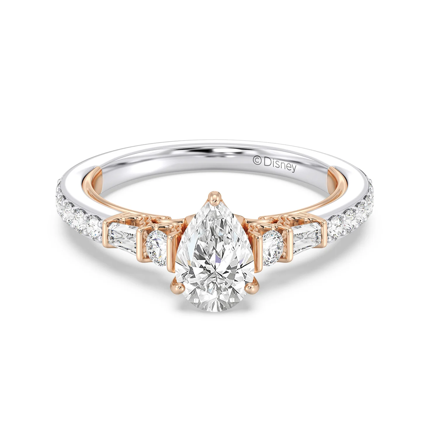 Enchanted Star Lab Grown Diamond 14K Gold Jasmine Three Prong Engagement Ring - Image 2