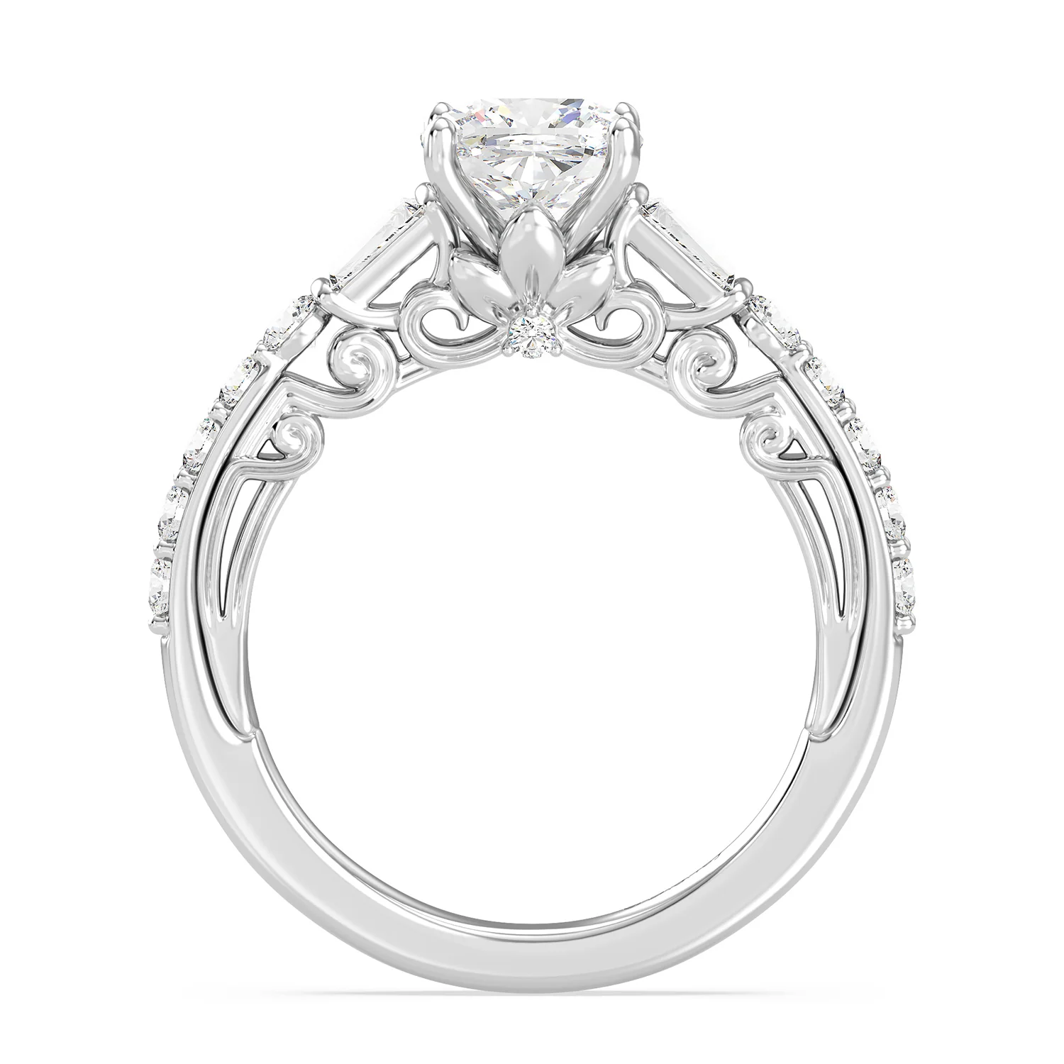 Enchanted Star Lab Grown Diamond 14K Gold Rapunzel Engagement Ring - Image 12