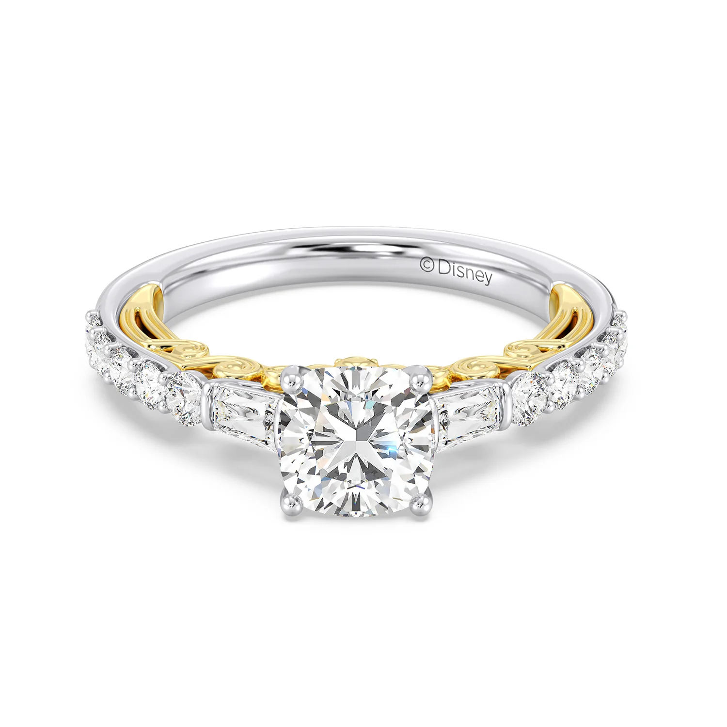 Enchanted Star Lab Grown Diamond 14K Gold Rapunzel Engagement Ring - Image 7