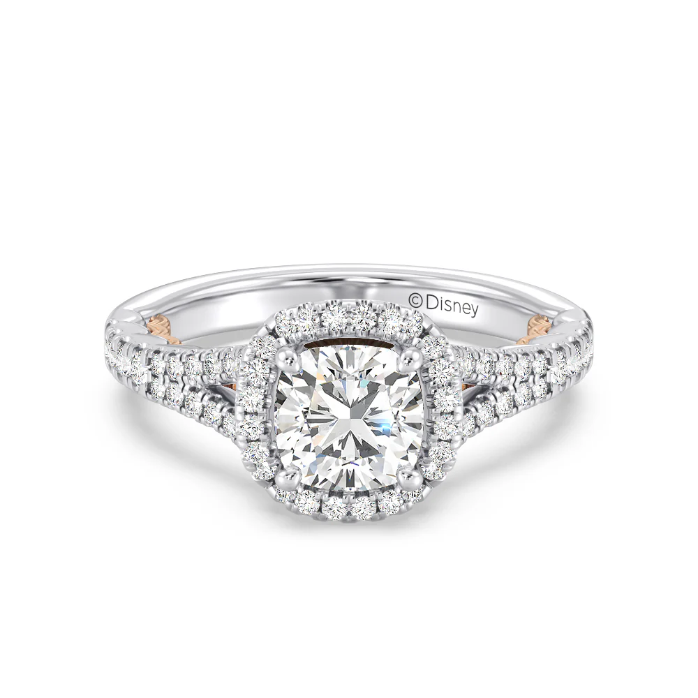 Enchanted Star Lab Grown Diamond 14K Gold Ariel Halo Engagement Ring - Image 14