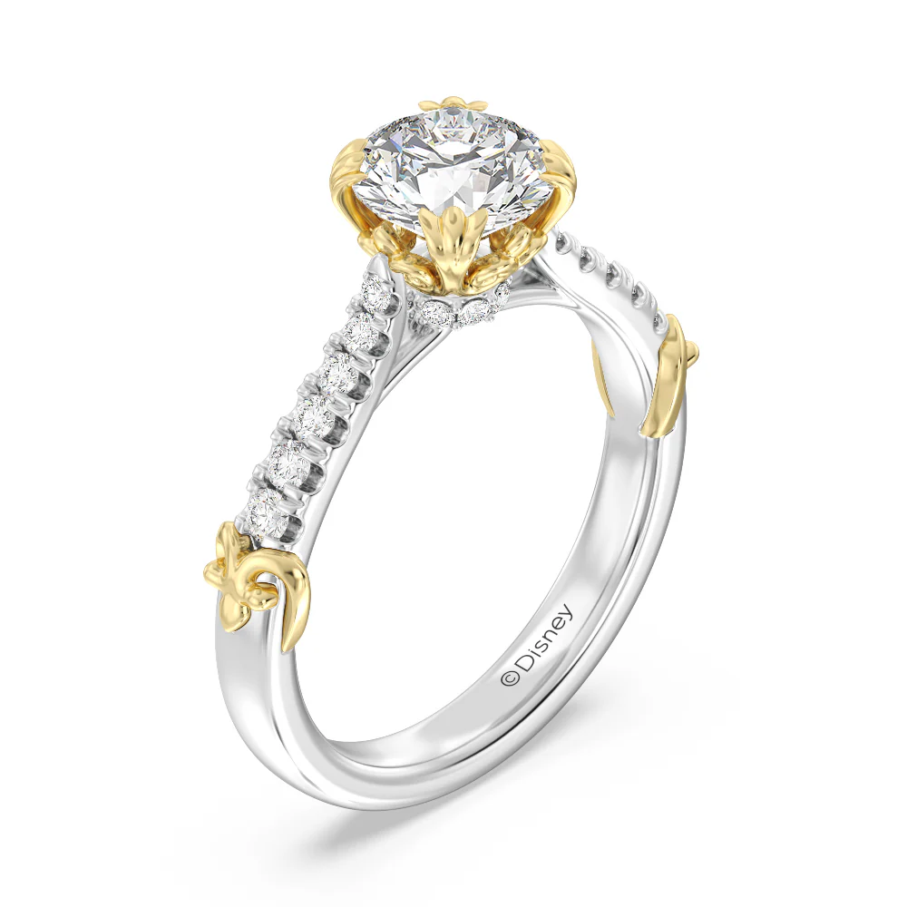Enchanted Star Lab Grown Diamond 14K Gold Aurora Engagement Ring - Image 4