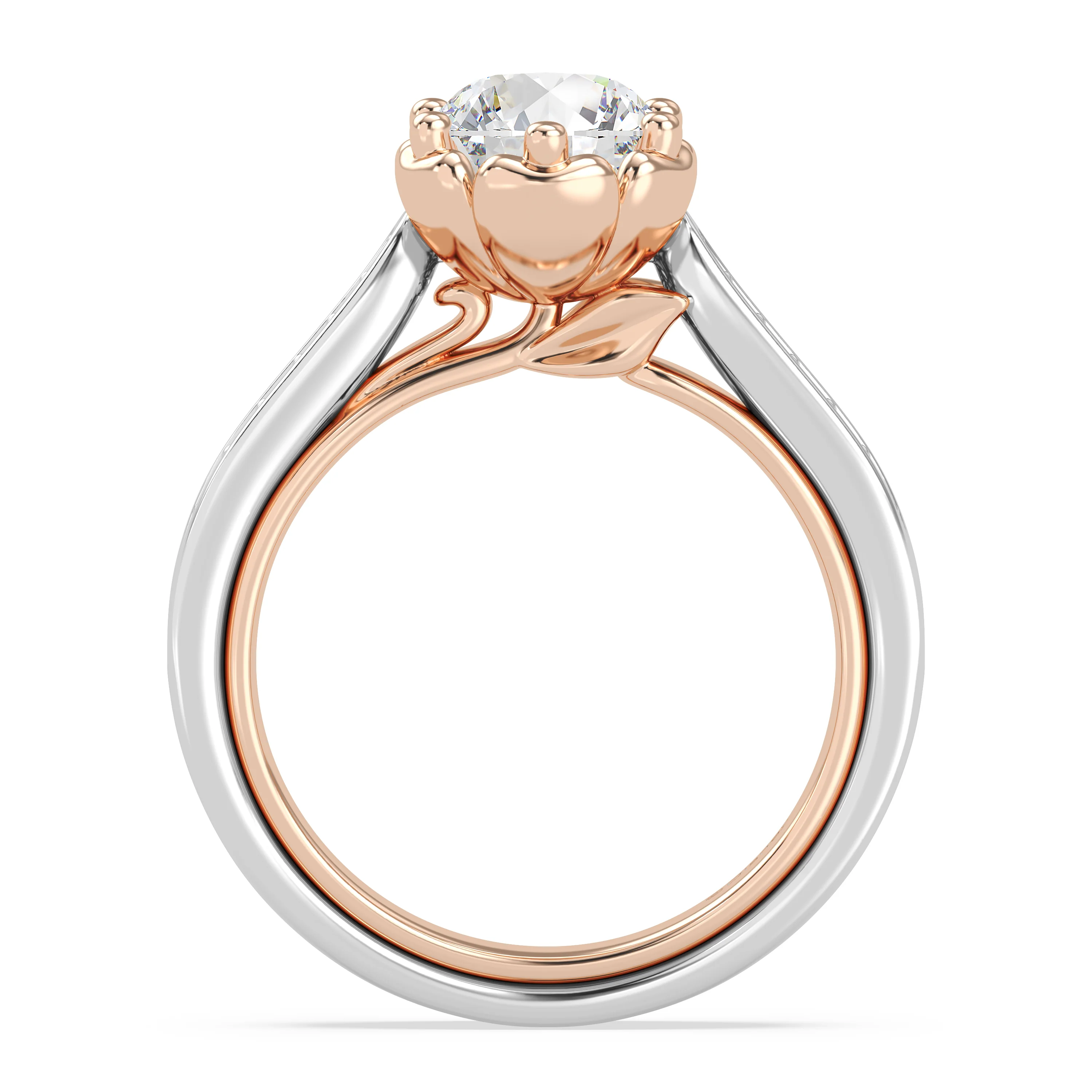 Enchanted Star Lab Grown Diamond Belle Rose Engagement Ring - Image 12