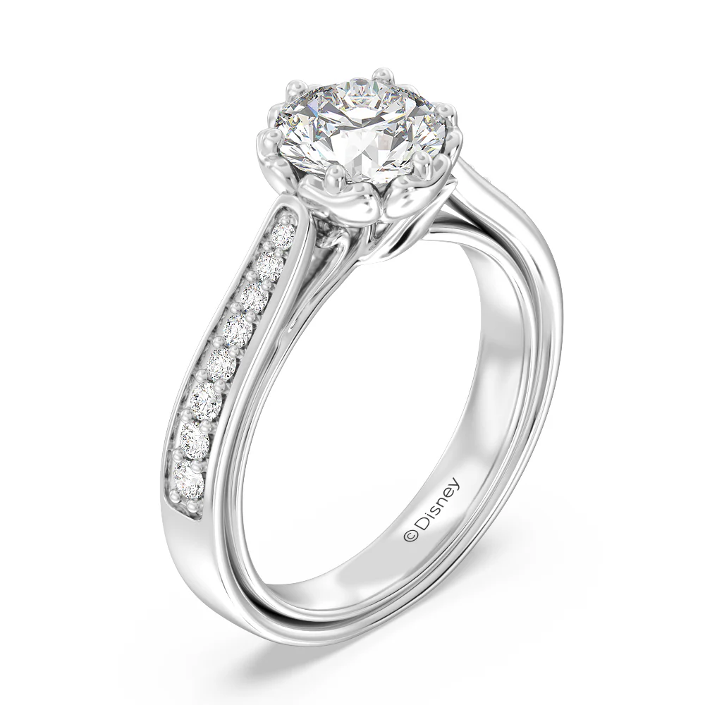 Enchanted Star Lab Grown Diamond Belle Rose Engagement Ring - Image 7