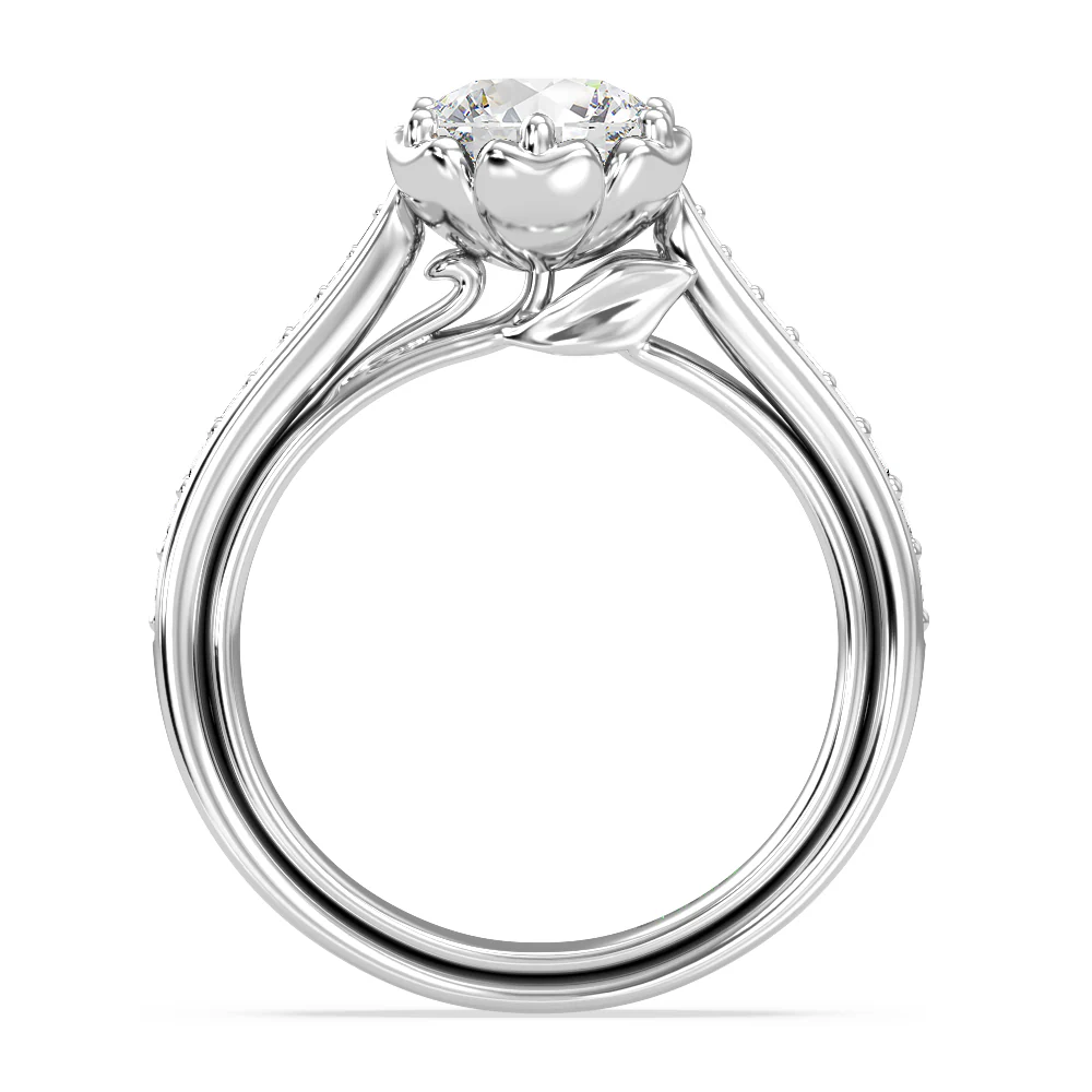 Enchanted Star Lab Grown Diamond Belle Rose Engagement Ring - Image 9