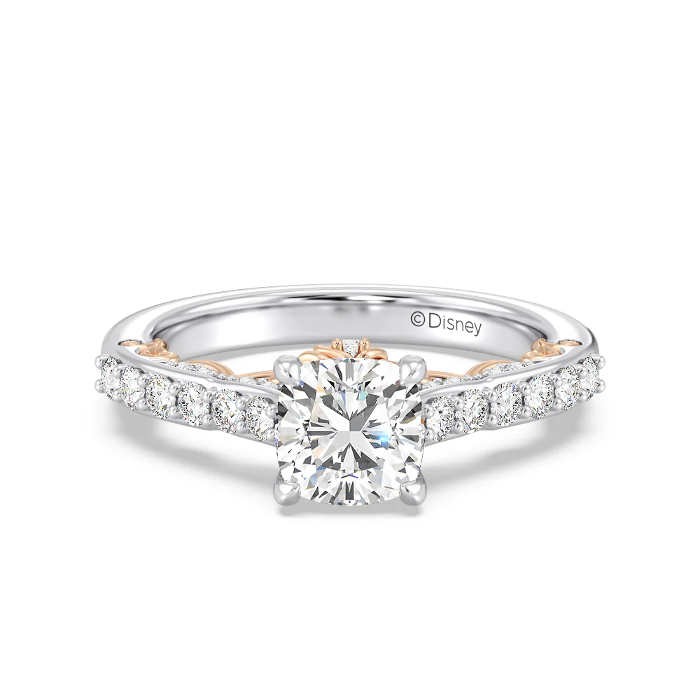 Enchanted Star Lab Grown Diamond 14K Gold Belle Rose Engagement Ring - Image 14