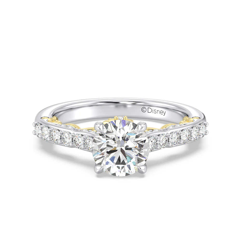 Enchanted Star Lab Grown Diamond 14K Gold Belle Rose Engagement Ring - Image 8