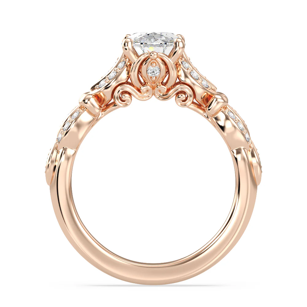 Enchanted Star Lab Grown Diamond Cinderella Carriage Engagement Ring - Image 17