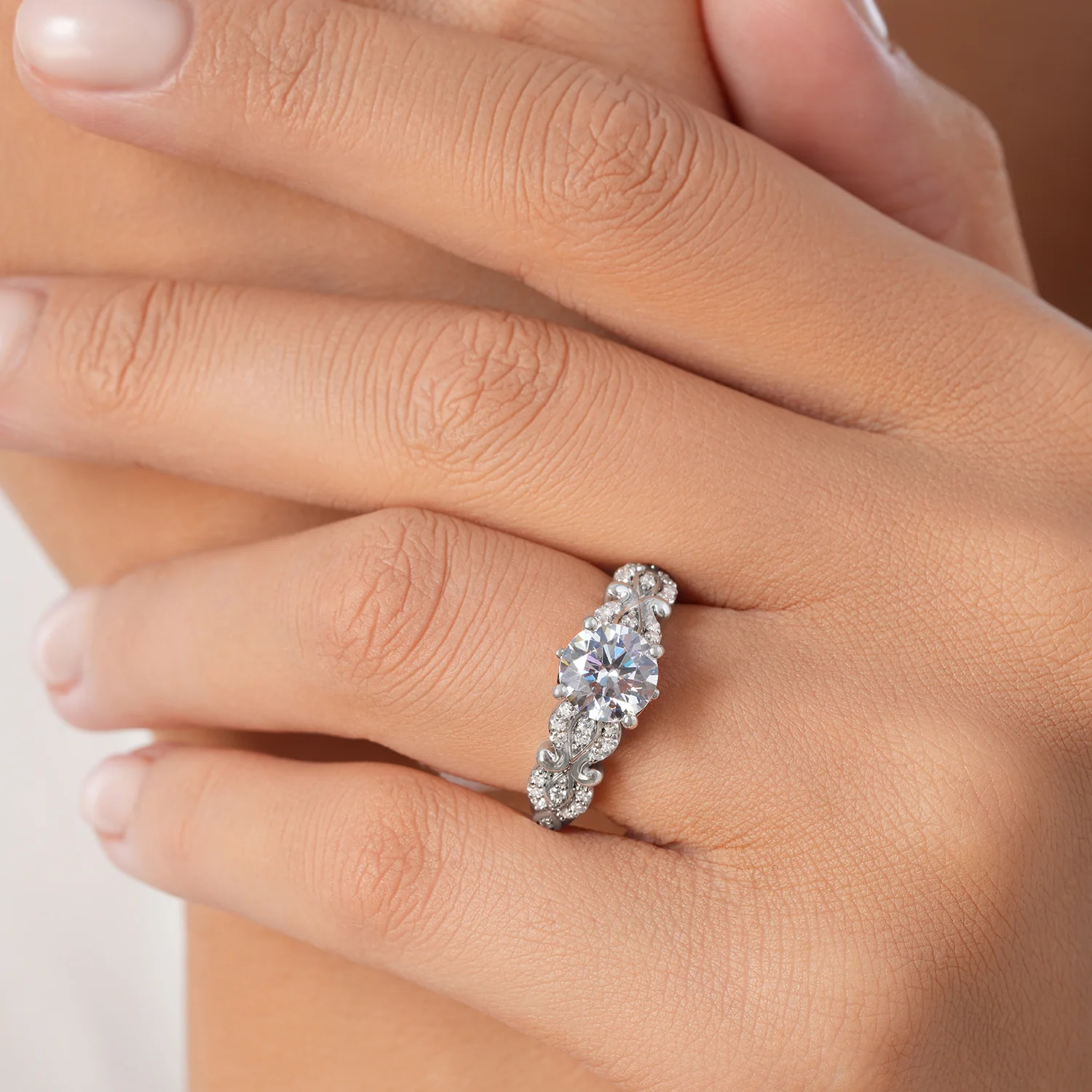 Enchanted Star Lab Grown Diamond Cinderella Carriage Engagement Ring - Image 31