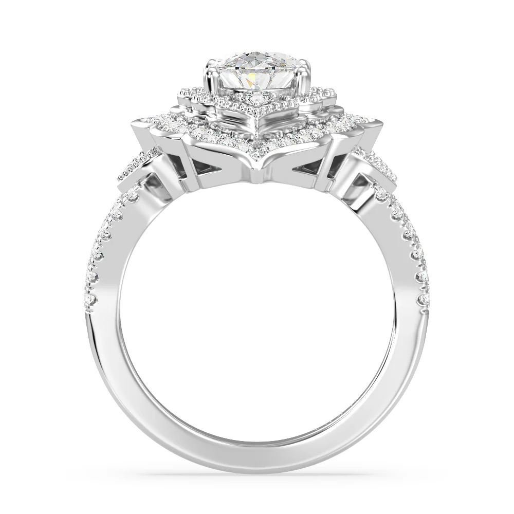 Enchanted Star Lab Grown Diamond Jasmine Arabesque Engagement Ring - Image 12