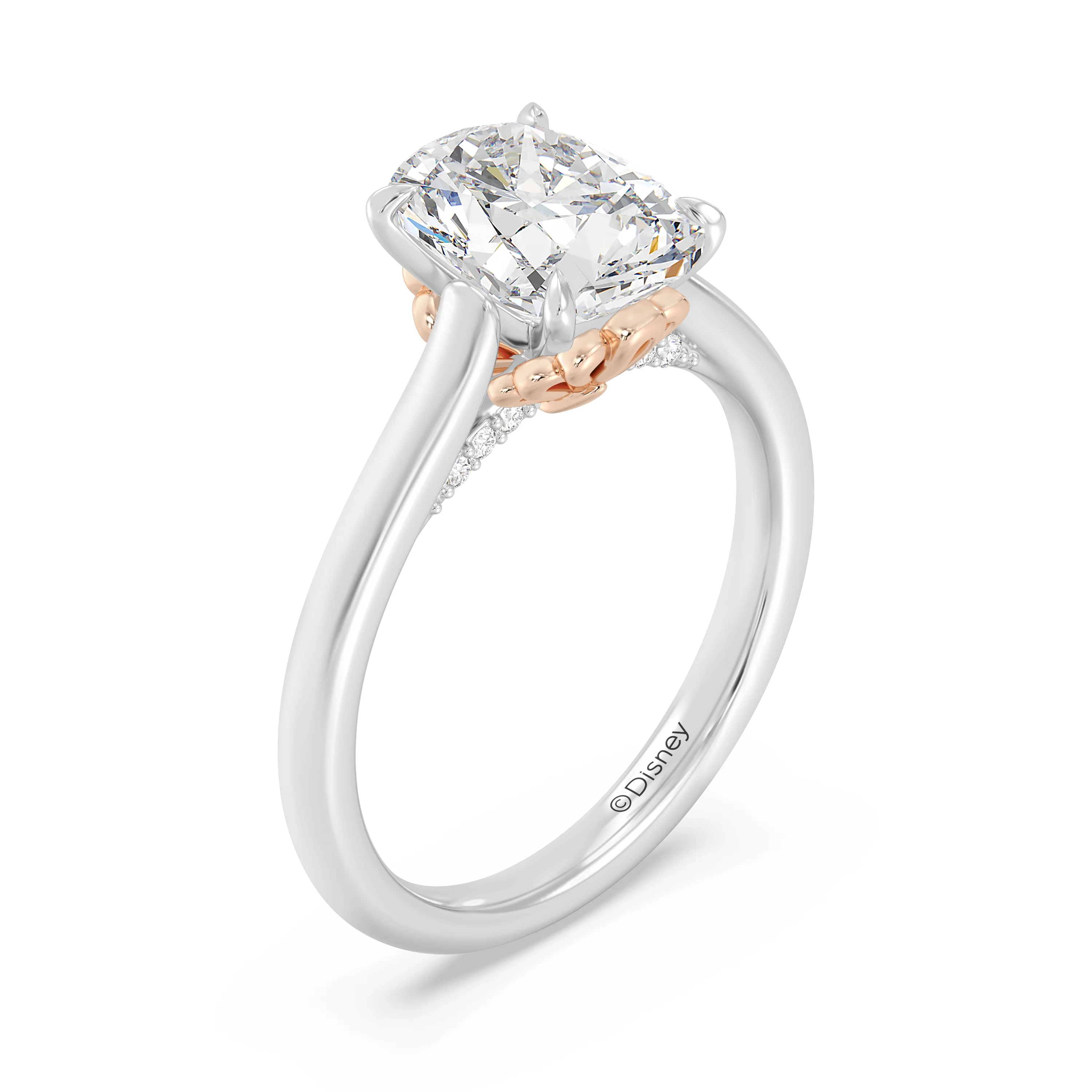 Enchanted Star Lab Grown Diamond With 14K Gold, Disney’s Ariel Solitaire Engagement Ring