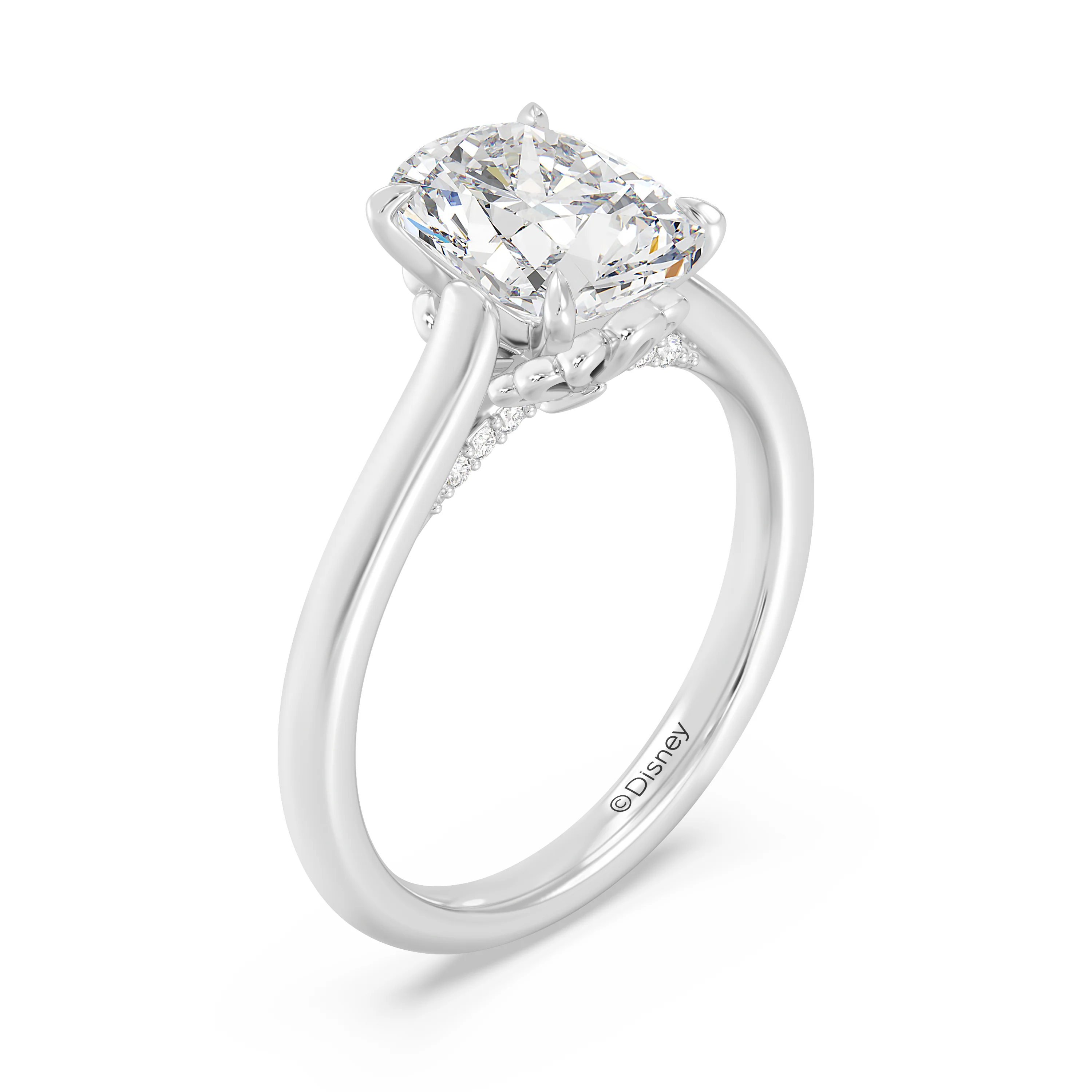 Enchanted Star Lab Grown Diamond With 14K Gold, Disney’s Ariel Solitaire Engagement Ring - Image 4