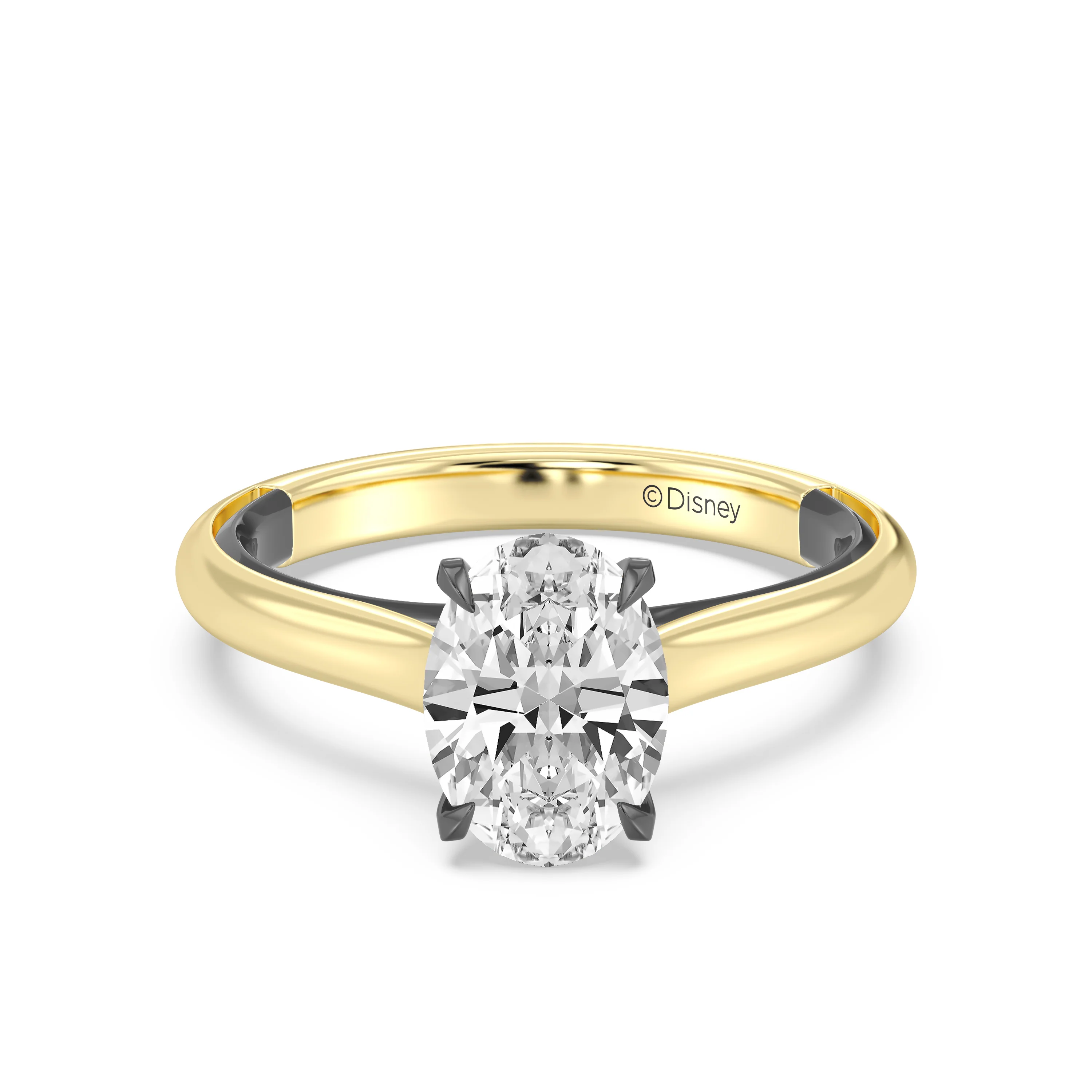 Enchanted Star Lab Grown Diamond With 14K Gold, Disney’s Maleficent Solitaire Engagement Ring - Image 5