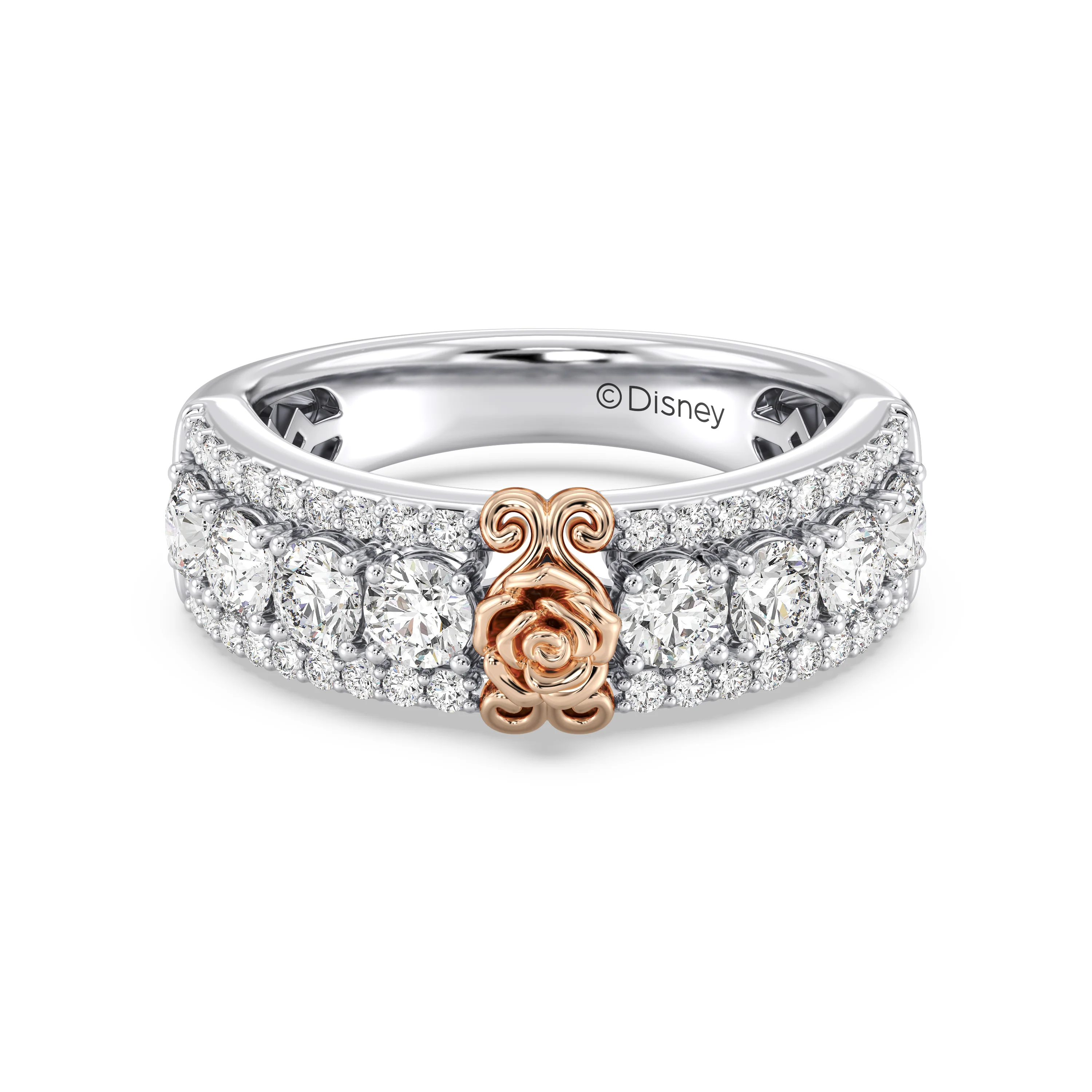 Enchanted Star Lab Grown Diamonds Belle Rose Anniversary Band - Image 2