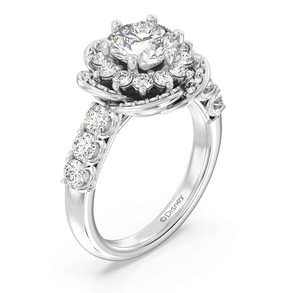 Enchanted Star Lab Grown Diamond Belle Rose Engagement Ring - Image 4