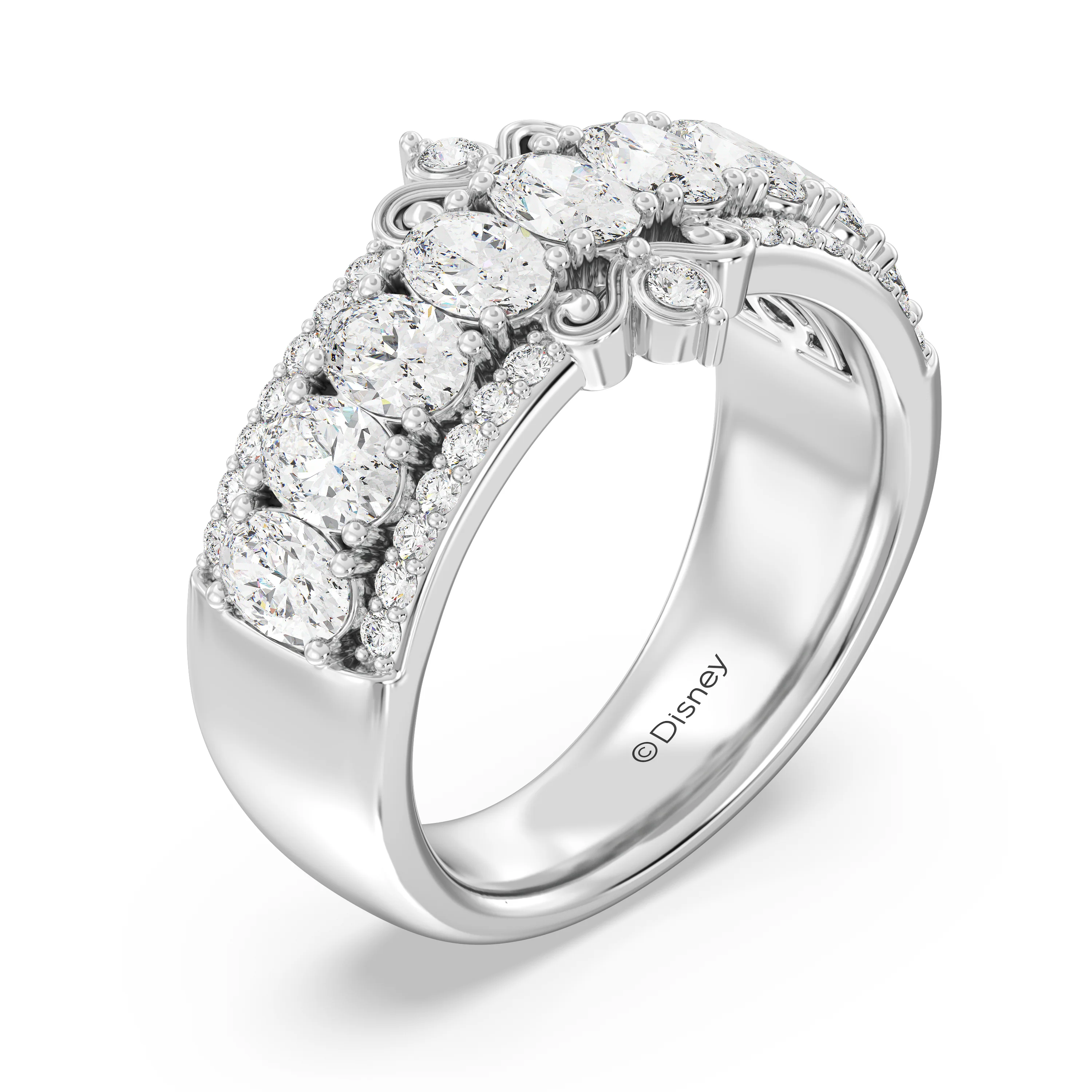 Enchanted Star Lab Grown Diamonds Cinderella Anniversary Band - Image 4