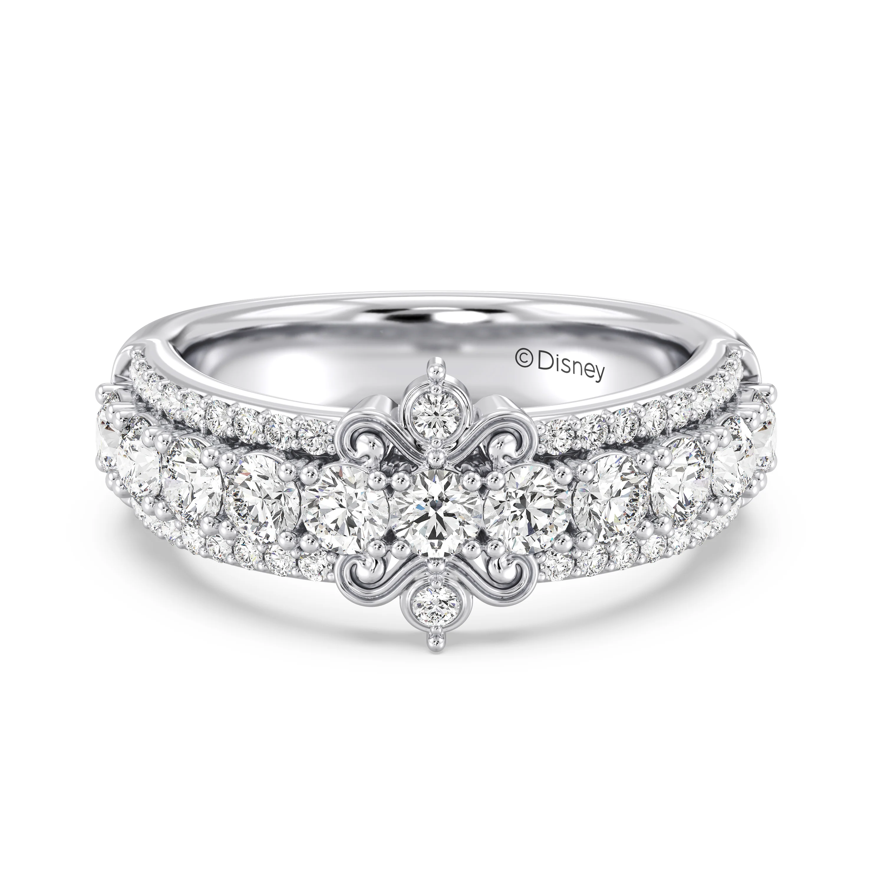 Enchanted Star Lab Grown Diamonds Cinderella Anniversary Band - Image 5