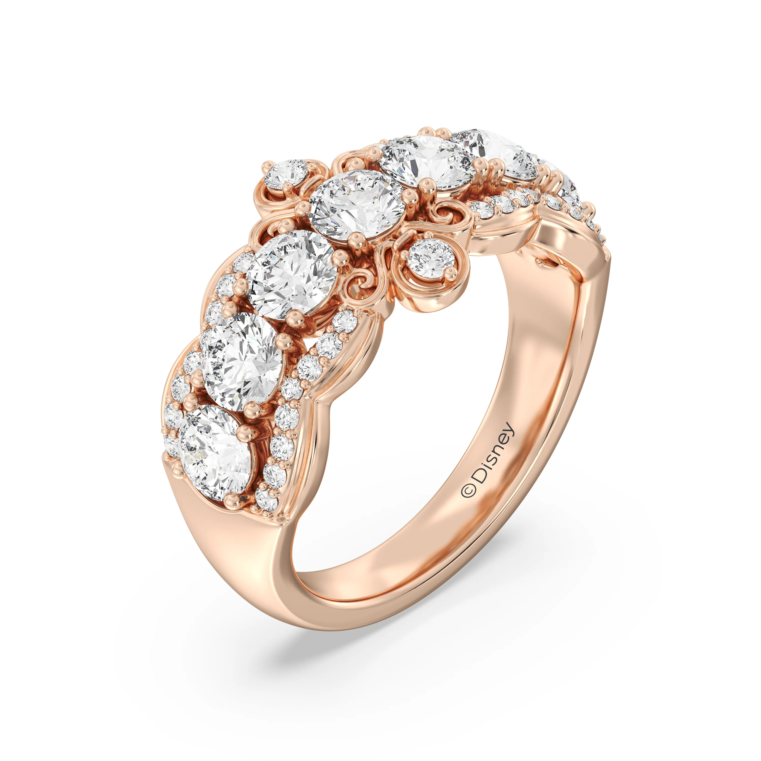 Enchanted Star Lab Grown Diamonds Cinderella Anniversary Band - Image 7